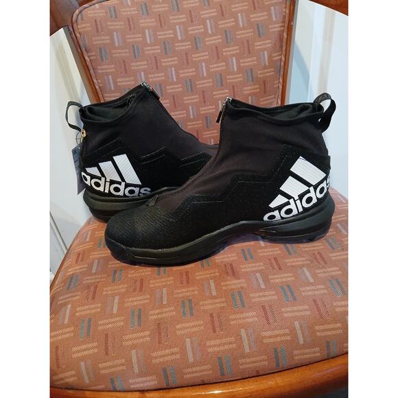 New Men's 11.5 adidas Nasty Torsion Team Black Football High Top Cleats GX1777 - Picture 9 of 9